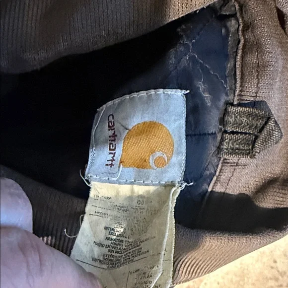 Carhartt Kids Black Jean Jacket with Yellow Logo - Picture 8 of 10